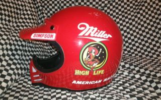 Vintage Simpson Miller Racing M52 Snell 80 Memorabilia Helmet 7 3/8 Motocross