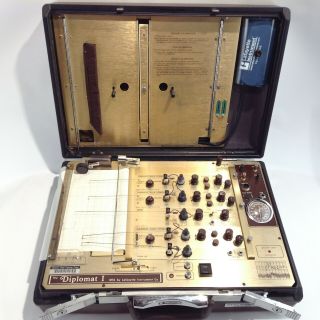 Lafayette The Diplomat 1 Polygraph Lie Detector Machine - Vintage 1980 
