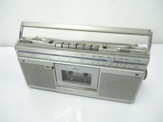 Vintage Jvc Rc - S5jw Boombox Cassette Player/recorder/am/fm Mini Ghettoblaster
