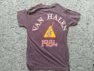 Vintage  1984 Van Halen concert T - shirt.  owner. 2