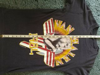 Vintage  1984 Van Halen concert T - shirt.  owner. 8