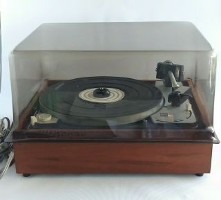 Dual 1009 Vintage Turntable & Dust Cover Made In Germany