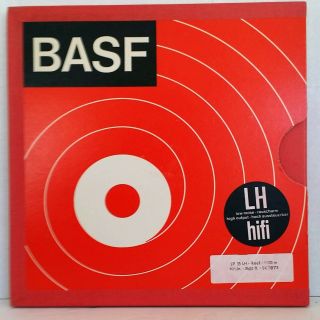 3 Vintage Basf Lh Hifi Aluminum Reel To Reel Recording Tapes 10 1/2  3600 Ft