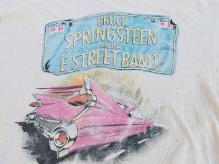 Bruce Springsteen born in USA WORN OUT 1984 85 vintage XL Tour T - Shirt 2