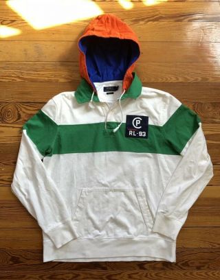 Polo Ralph Lauren Cp - 93 Hooded Rugby Vintage Stadium 92 Hitech Snow Beach Large