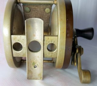 Vintage E.  Vom Hofe Universal Star 621 3 - 0 Size Antique Fishing Reel Thumb Drag 9