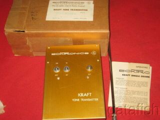 Vintage Ecktronics 27mc Kraft Tone Transmitter For Radio Control Model Airplane