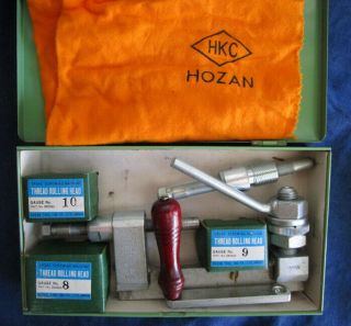 Vintage Hozan Hkc Thread Rolling Tool 8/9/10 Guage Spoke Screwing Machine Nos