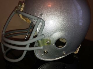 Vintage Metallic Silver Riddell Football Helmet Size Large