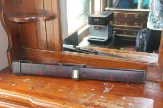 Vintage Brunswick Leather pool cue case (case only) Excent 2