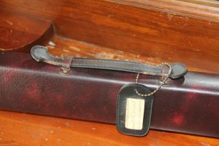 Vintage Brunswick Leather pool cue case (case only) Excent 3
