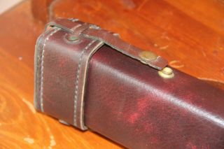 Vintage Brunswick Leather pool cue case (case only) Excent 4
