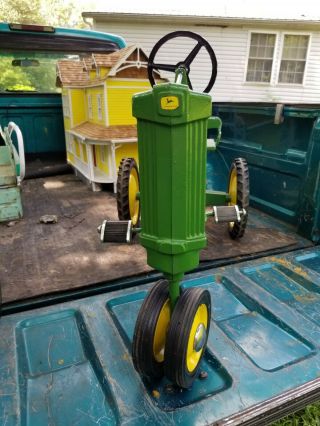 vintage John Deere pedal tractor 3