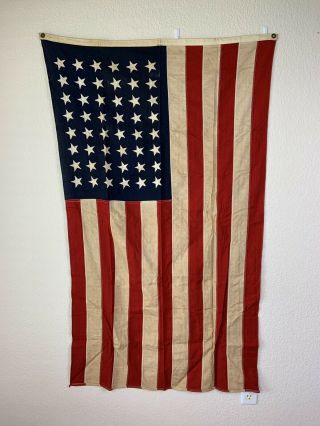 Vintage Annin Defiance 48 Sewn Star American U.  S.  Flag 3 