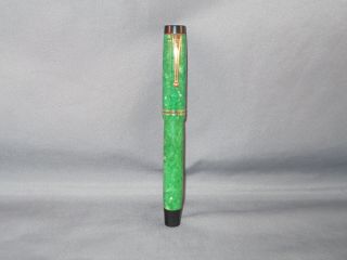 Parker Vintage Green Senior Streamline Duofold Fountain Pen - Old Stock