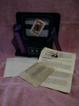 Vintage Magic Trick by Supreme.  1987 Tele - Flash Card Trick. 3