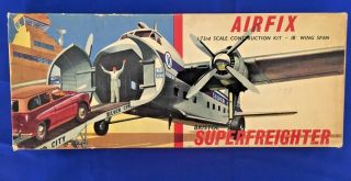 Vintage Airfix Bristol Superfreighter - Silver City,  In 1/72 Scale