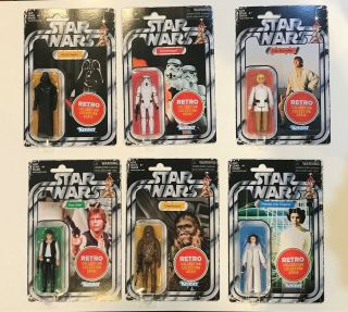 Star Wars Kenner Retro Vintage Figure Set Moc In - Hand Hasbro Anh