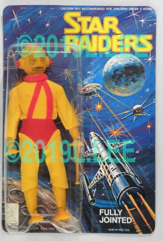 Vintage 1977 Tomland Industries Ltd.  Toys Star Raiders Rare Zing Moc Wars Alien