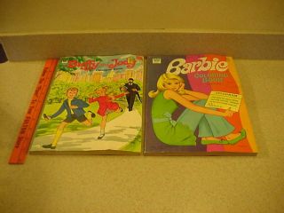 Vintage Coloring Books,  Barbie,  Buffy & Jody,  1969 Mattel & Whitman