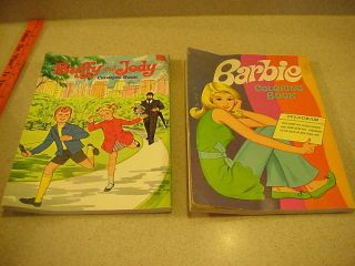 VINTAGE COLORING BOOKS,  BARBIE,  BUFFY & JODY,  1969 MATTEL & WHITMAN 4