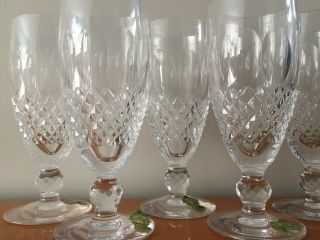 Vintage Five (5) Waterford Crystal Colleen Short Stem Champagne Glasses 3