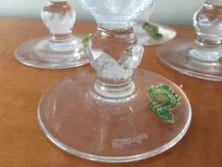 Vintage Five (5) Waterford Crystal Colleen Short Stem Champagne Glasses 8