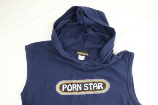 VTG Men’s 90s Porn Star Skateboards T - Shirt [L] Hooded Sleeveless 4