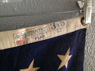 Vintage 48 star flag,  3 ' x 5 ',  Dettra Flag Stantest Bunting 2