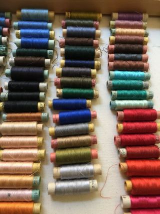 Silk Thread 157 spools Needlepoint Embroidery 100 silk Vintage 2
