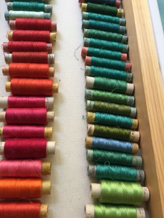 Silk Thread 157 spools Needlepoint Embroidery 100 silk Vintage 3