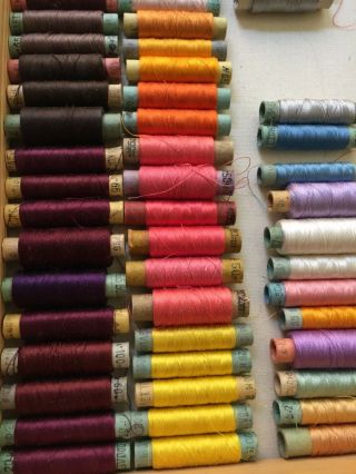 Silk Thread 157 spools Needlepoint Embroidery 100 silk Vintage 4