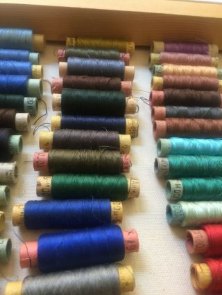 Silk Thread 157 spools Needlepoint Embroidery 100 silk Vintage 5