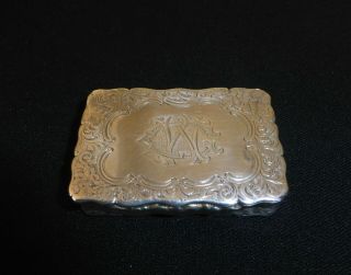 Antique Silver Snuff Box - Edward Smith 1857