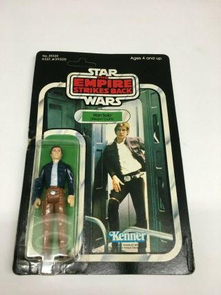 Vintage Star Wars Esb Han Solo Bespin Outfit Moc Unpunched 41back