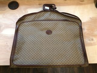 Authentic Vintage Gucci Garment Bag In Outstanding,  Tan Monogram