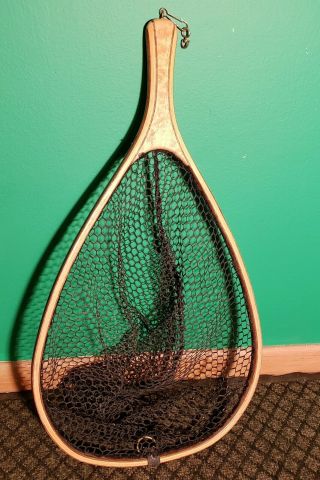 Vintage Brodin Fly Fishing Landing Net,  18 " Inches Net Opening & Depth.  26 " Lgth