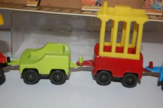 Vintage TootsieToy Choo Choo Metal and Poly Toy Train 2020 With Tracks & Boxes 4