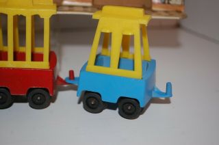 Vintage TootsieToy Choo Choo Metal and Poly Toy Train 2020 With Tracks & Boxes 5