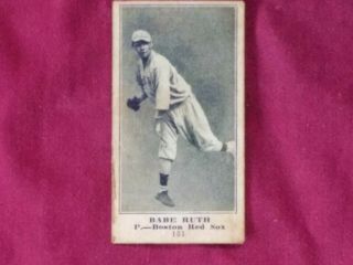 100 Vintage Babe Ruth Baseball Card