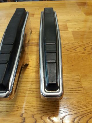 VINTAGE 1970 ' S 1973 - 1977 FORD F150 F250 TRUCK FRONT BUMPER GUARDS CHROME 7