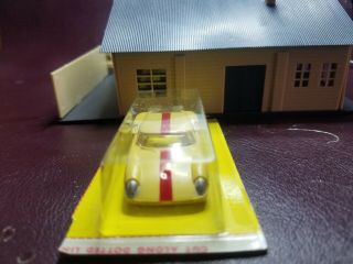Vintage Aurora T - Jet 500 Slot Car 1378 - Lola Gt 1378 Yellow With Red Strip