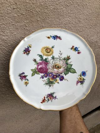 Collectible Vintage Limoges Hand - Painted Decorative Plate 12” 2