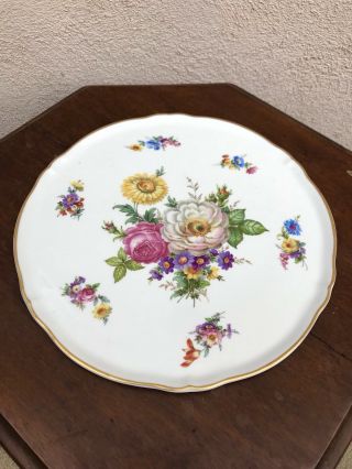 Collectible Vintage Limoges Hand - Painted Decorative Plate 12” 3
