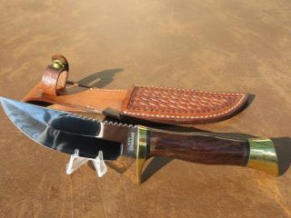 Vintage Browning Model 4518 Knife With Sheath And Box, .  Knife Is Shape