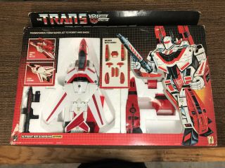 Vintage 1985 G1 Transformers Autobot Air Guardian Jetfire