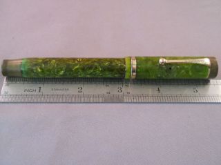 Parker Vintage Duofold Senior Jade Green Fountain Pen - - extra - fine nib 3