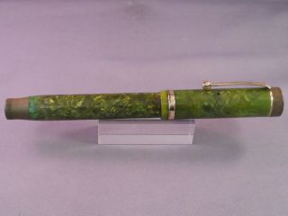 Parker Vintage Duofold Senior Jade Green Fountain Pen - - extra - fine nib 5