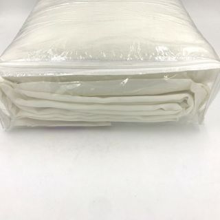 Vintage Cannon White Acrylic Soft & Warm Blanket Full or Twin Satin Edge K3 8