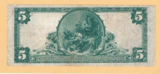 1907 $5.  00 USA THE FIRST NATIONAL BANK OF ADEL,  IOWA IN VF COND.  AND 